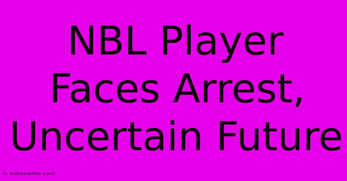 NBL Player Faces Arrest, Uncertain Future