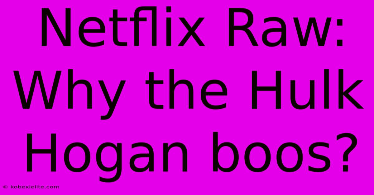 Netflix Raw: Why The Hulk Hogan Boos?