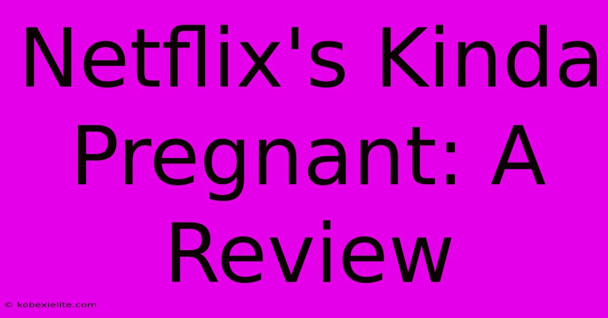 Netflix's Kinda Pregnant: A Review