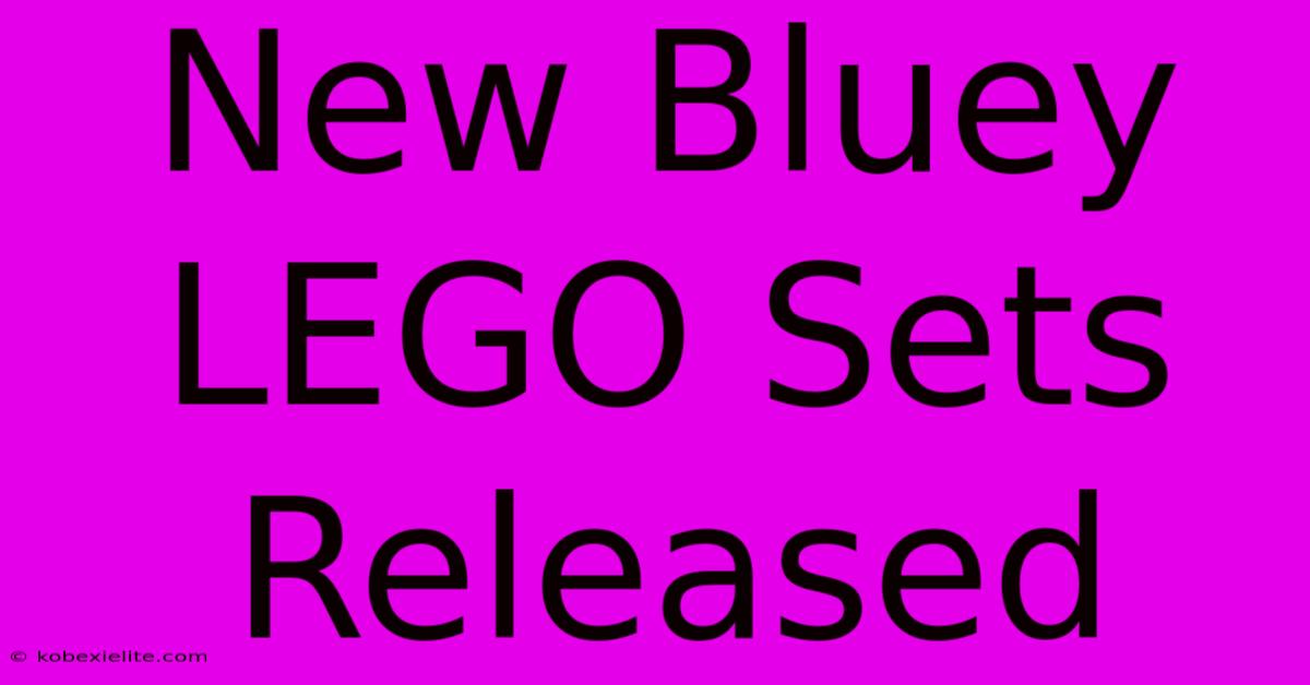 New Bluey LEGO Sets Released