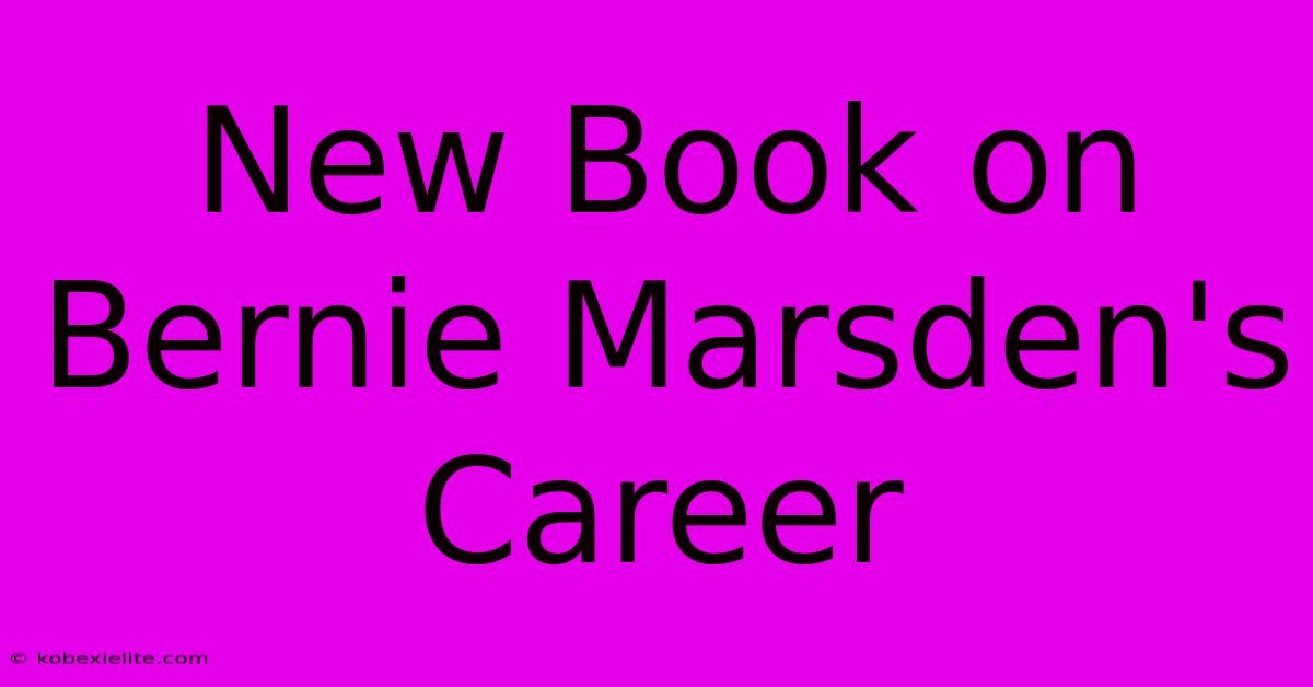 New Book On Bernie Marsden's Career