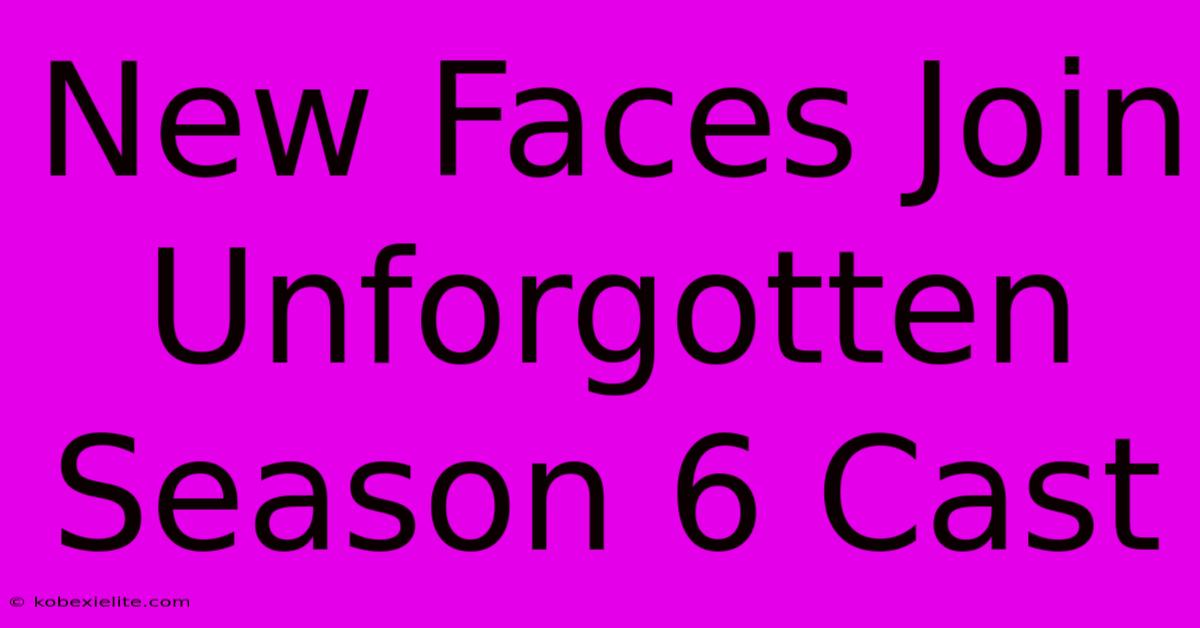 New Faces Join Unforgotten Season 6 Cast