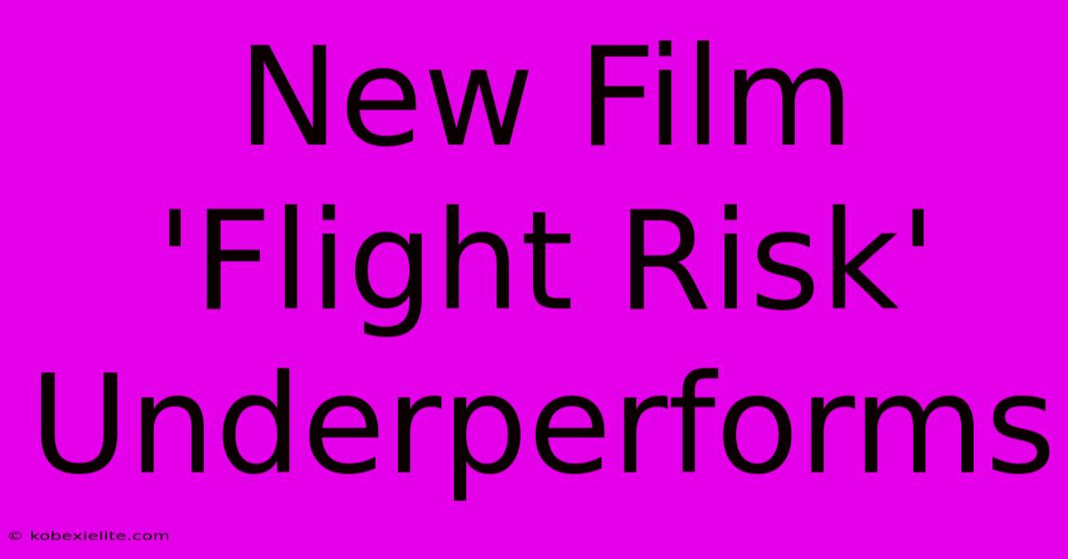 New Film 'Flight Risk' Underperforms