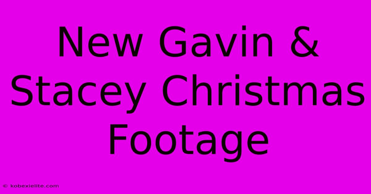 New Gavin & Stacey Christmas Footage