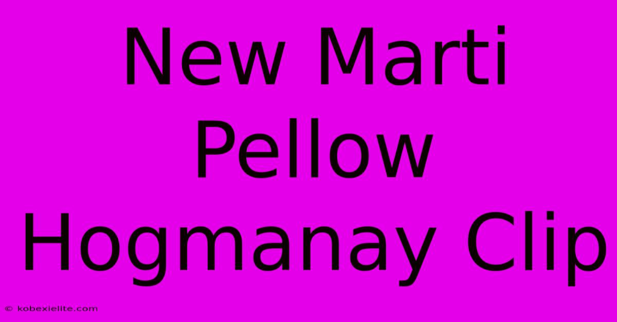 New Marti Pellow Hogmanay Clip