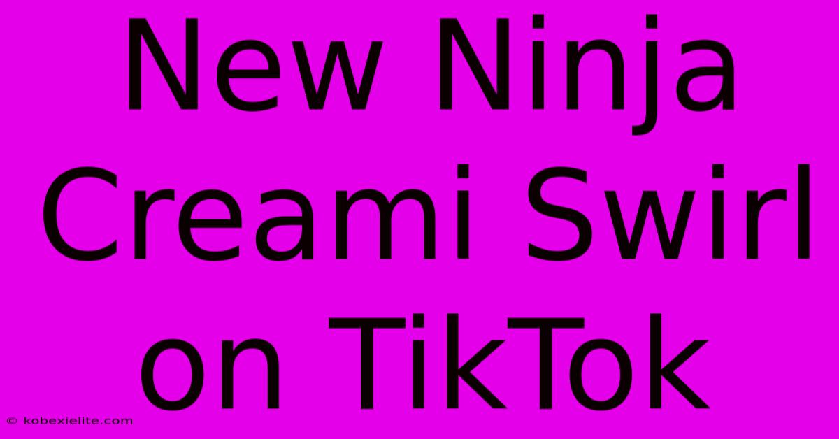 New Ninja Creami Swirl On TikTok