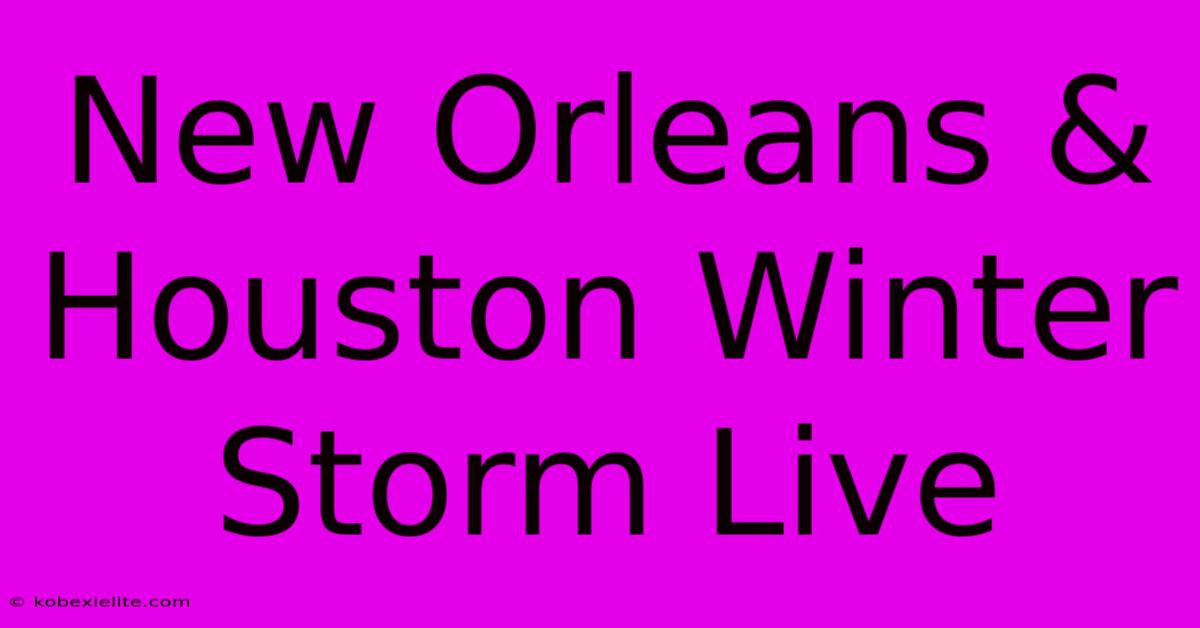 New Orleans & Houston Winter Storm Live