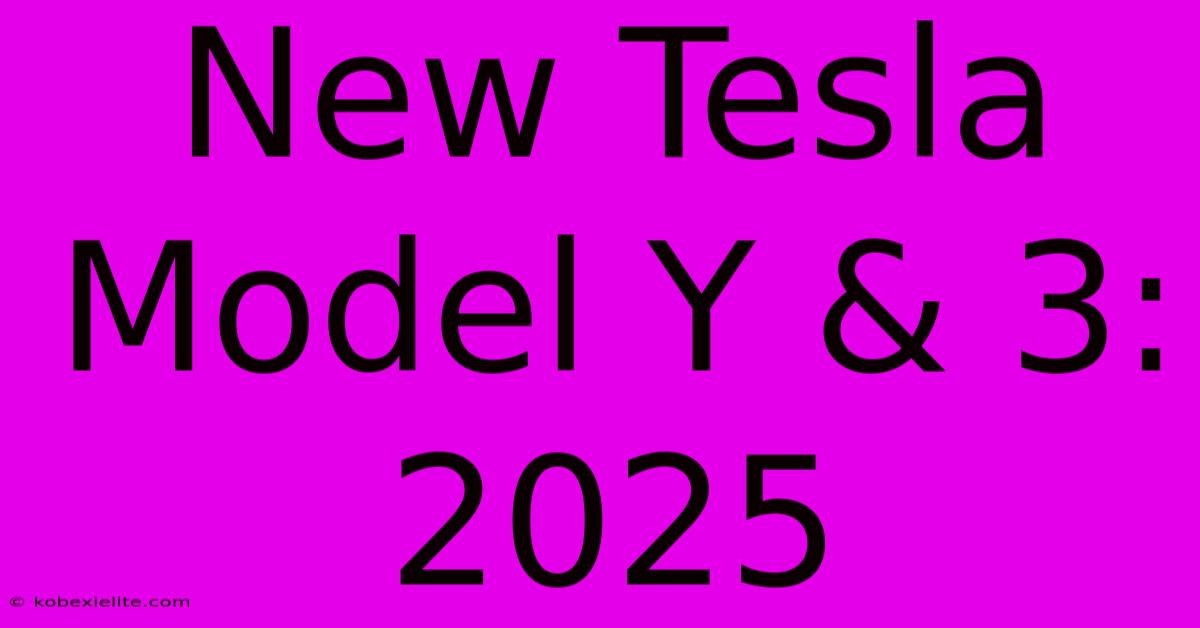 New Tesla Model Y & 3: 2025