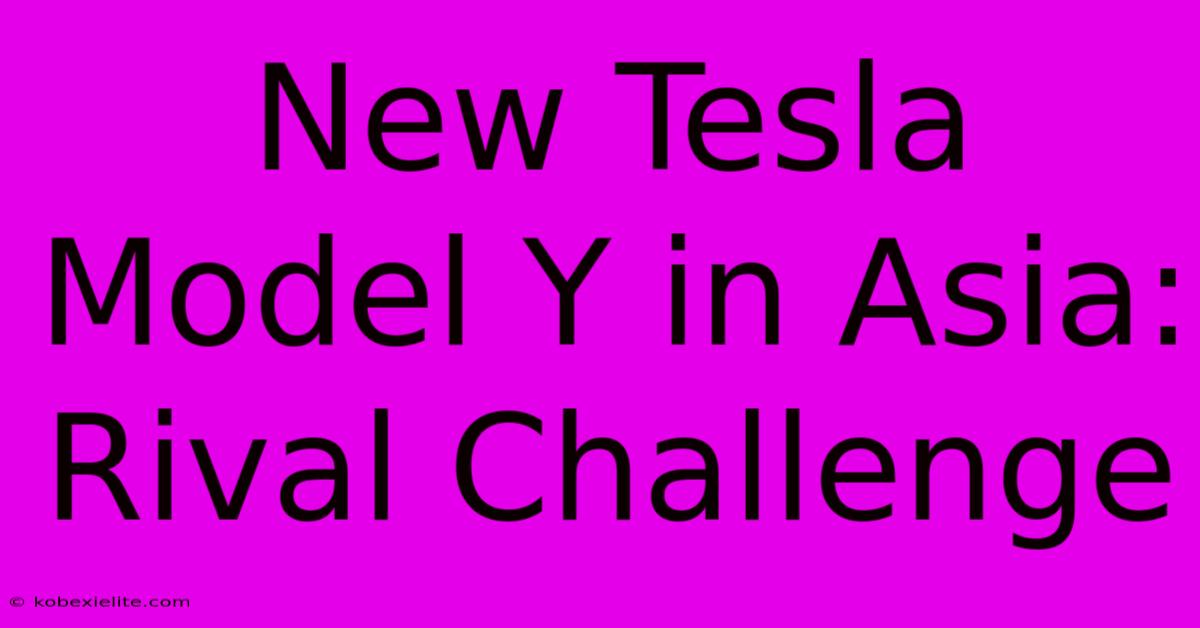 New Tesla Model Y In Asia: Rival Challenge