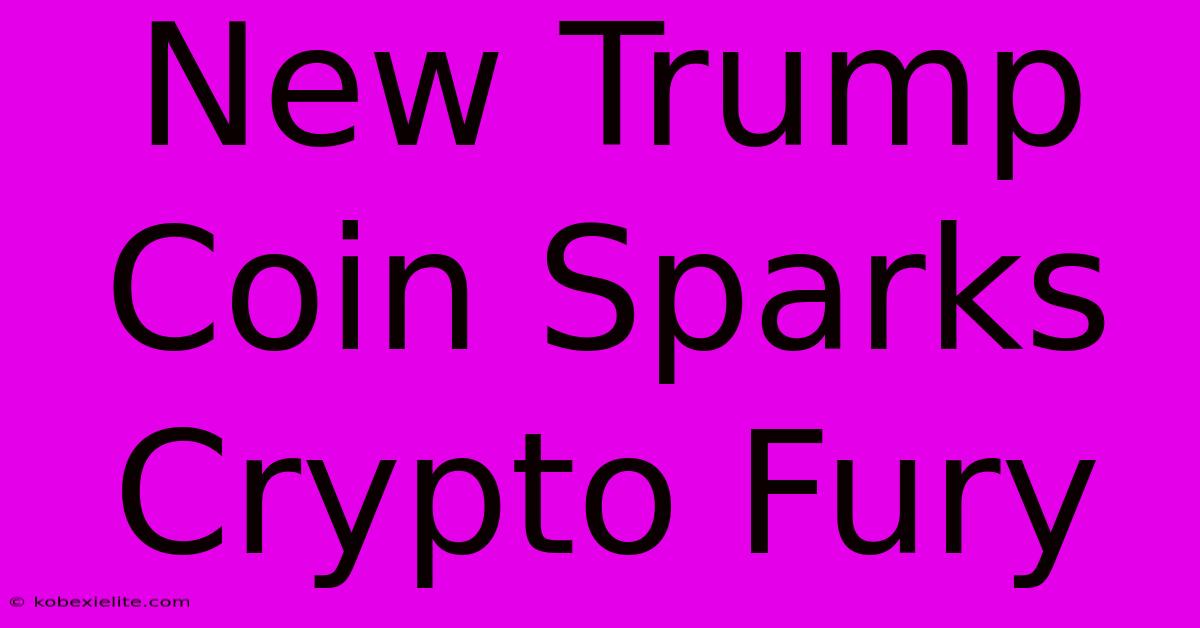 New Trump Coin Sparks Crypto Fury