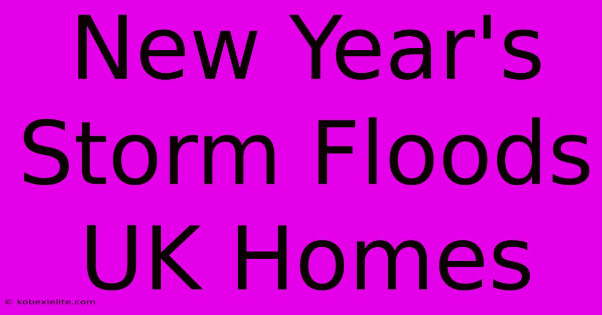 New Year's Storm Floods UK Homes