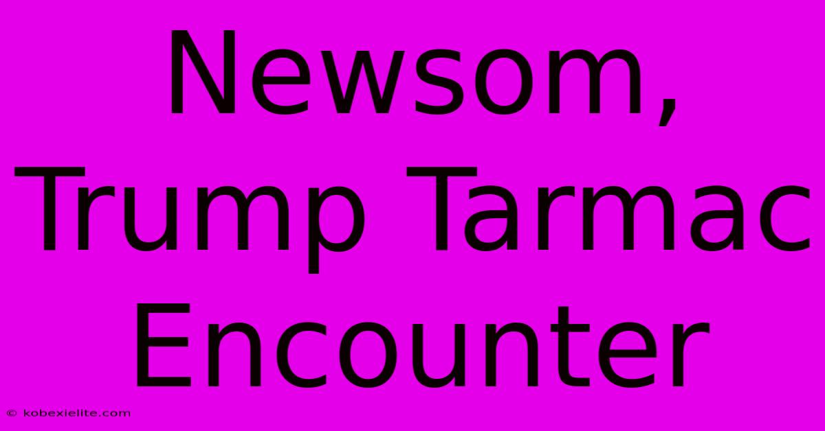 Newsom, Trump Tarmac Encounter