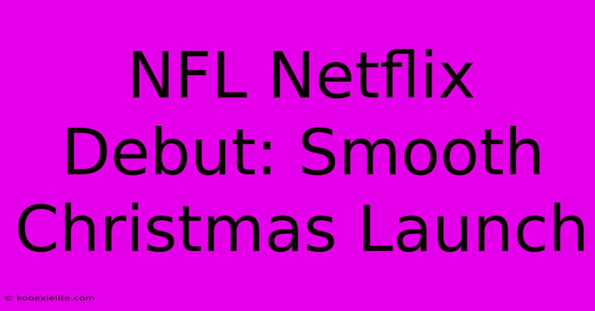 NFL Netflix Debut: Smooth Christmas Launch