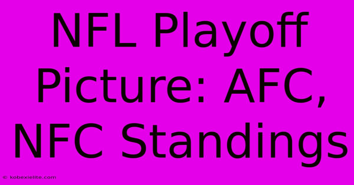 NFL Playoff Picture: AFC, NFC Standings