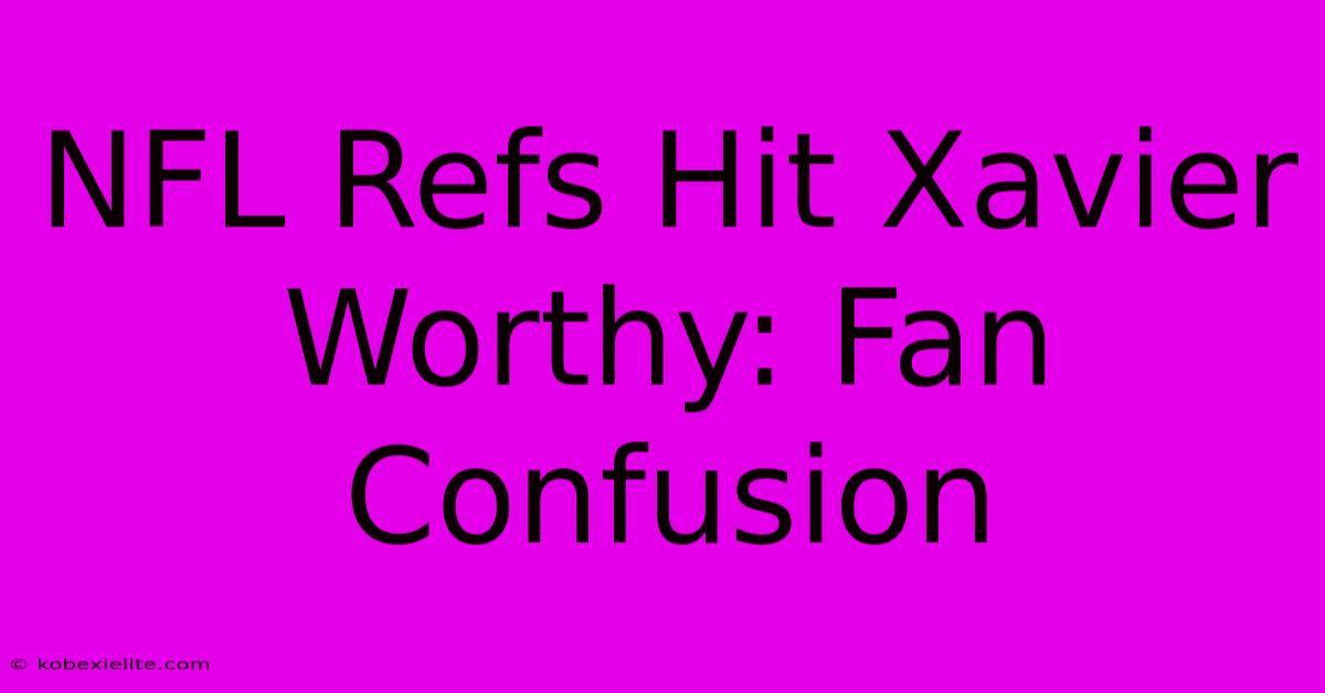 NFL Refs Hit Xavier Worthy: Fan Confusion