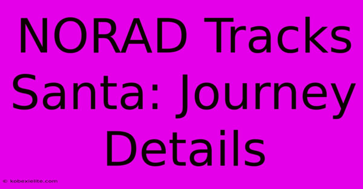 NORAD Tracks Santa: Journey Details