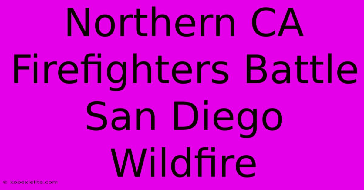 Northern CA Firefighters Battle San Diego Wildfire