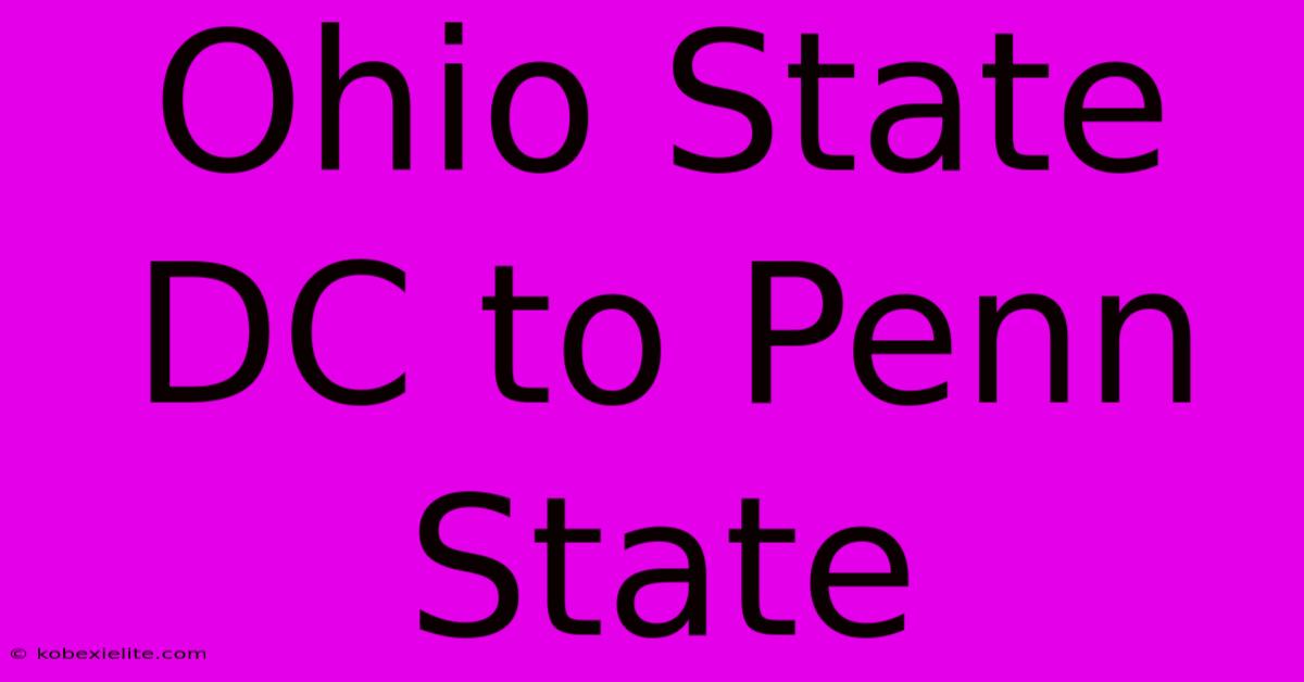 Ohio State DC To Penn State