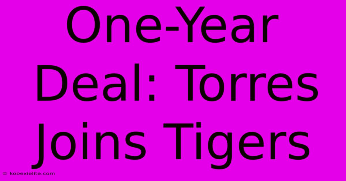 One-Year Deal: Torres Joins Tigers