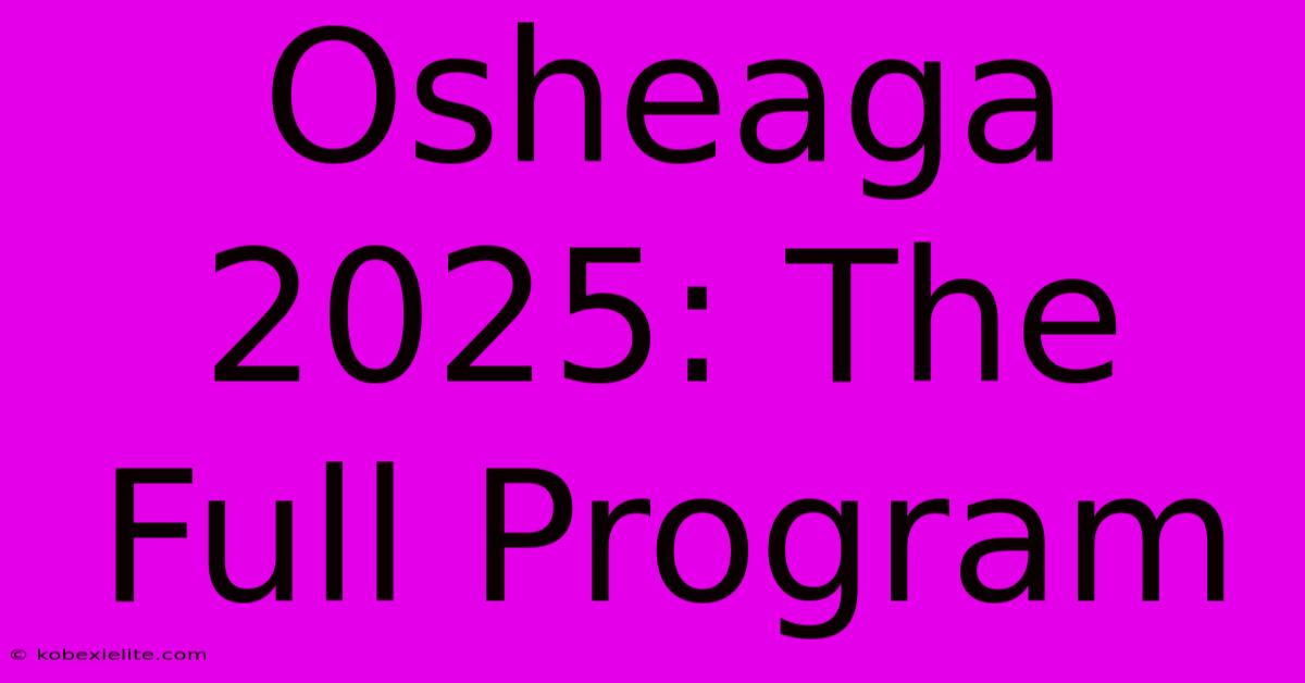 Osheaga 2025: The Full Program