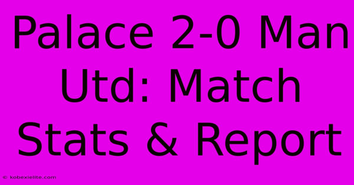 Palace 2-0 Man Utd: Match Stats & Report