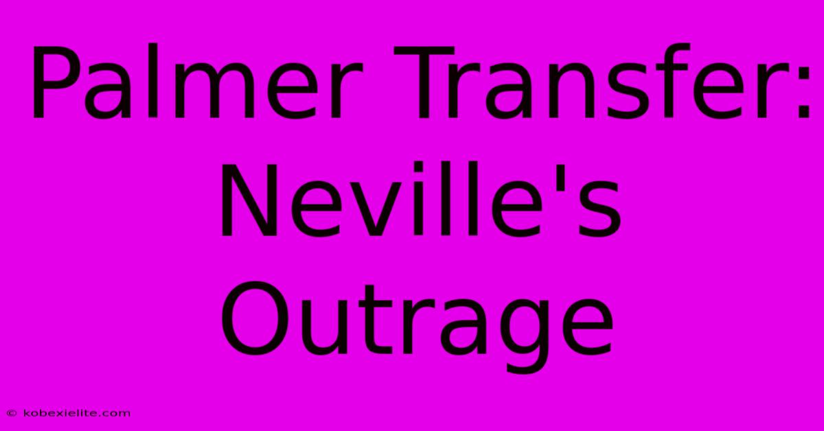 Palmer Transfer: Neville's Outrage