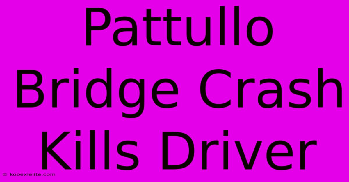 Pattullo Bridge Crash Kills Driver