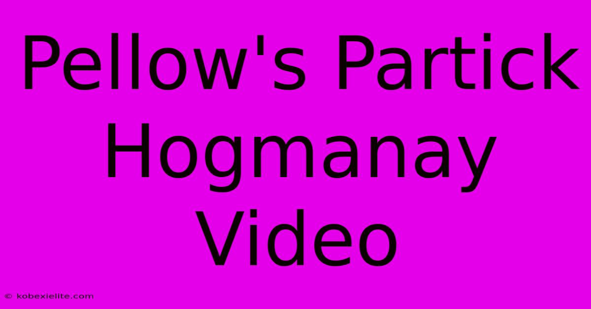 Pellow's Partick Hogmanay Video