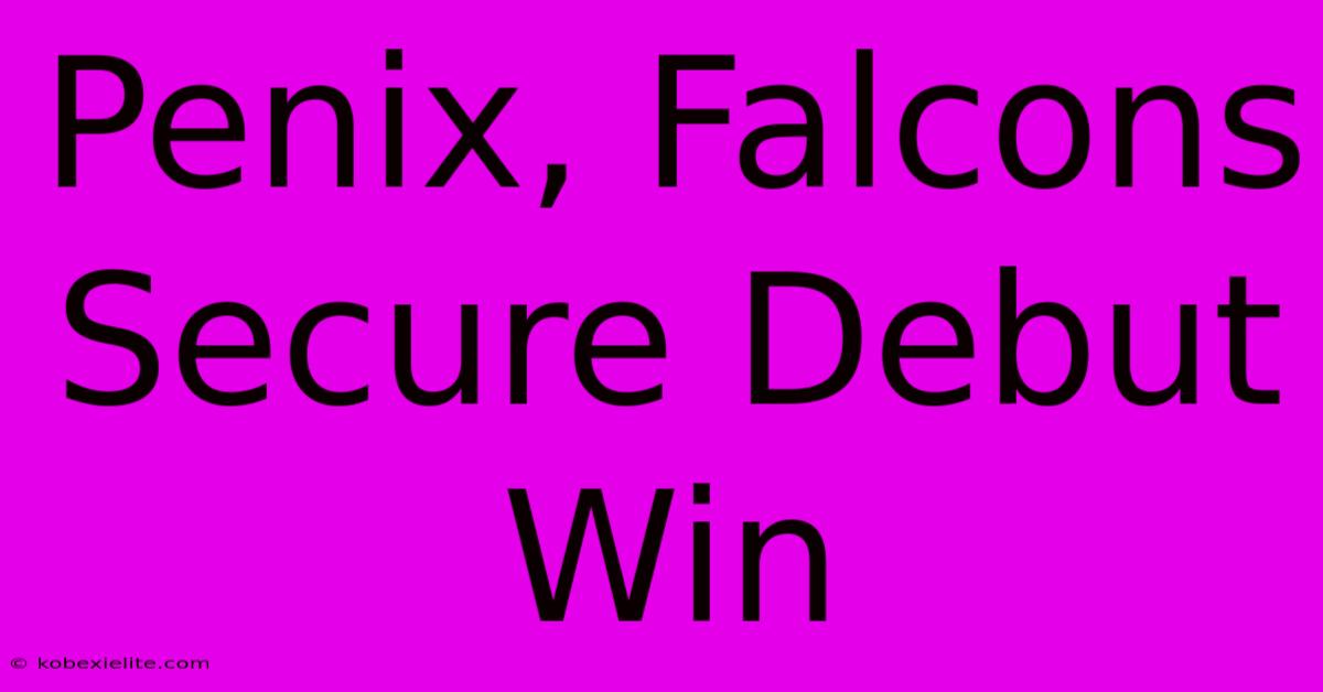 Penix, Falcons Secure Debut Win