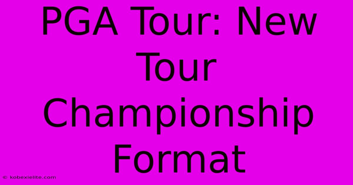 PGA Tour: New Tour Championship Format