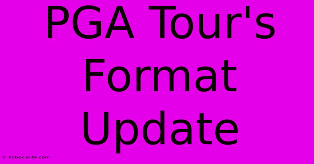 PGA Tour's Format Update