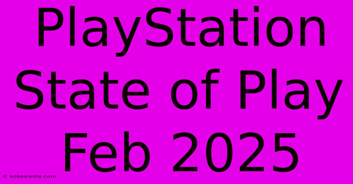 PlayStation State Of Play Feb 2025