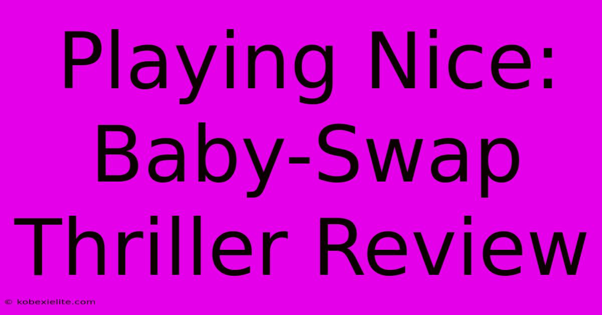 Playing Nice: Baby-Swap Thriller Review