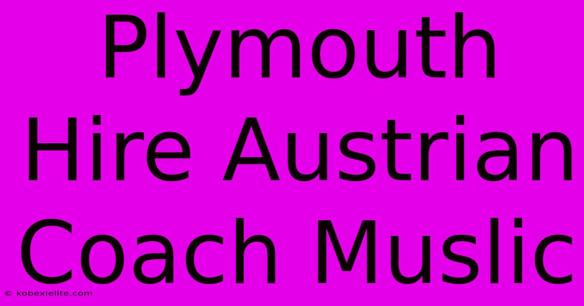 Plymouth Hire Austrian Coach Muslic