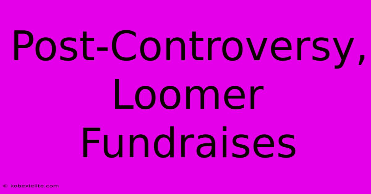 Post-Controversy, Loomer Fundraises