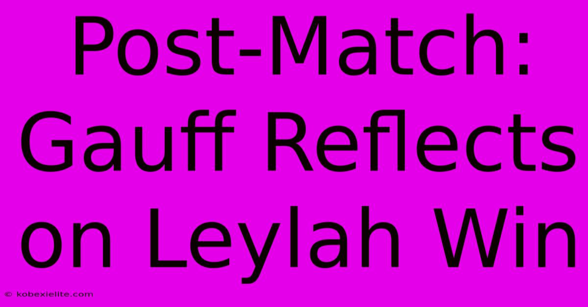 Post-Match: Gauff Reflects On Leylah Win