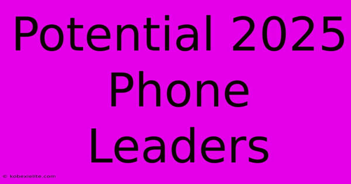 Potential 2025 Phone Leaders