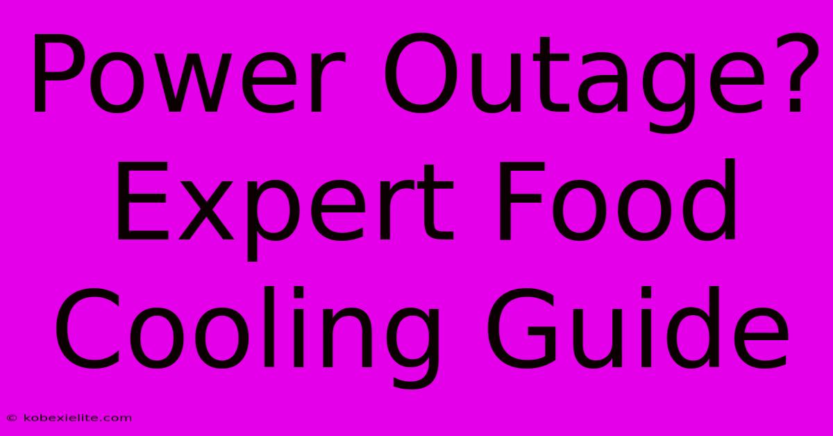 Power Outage? Expert Food Cooling Guide