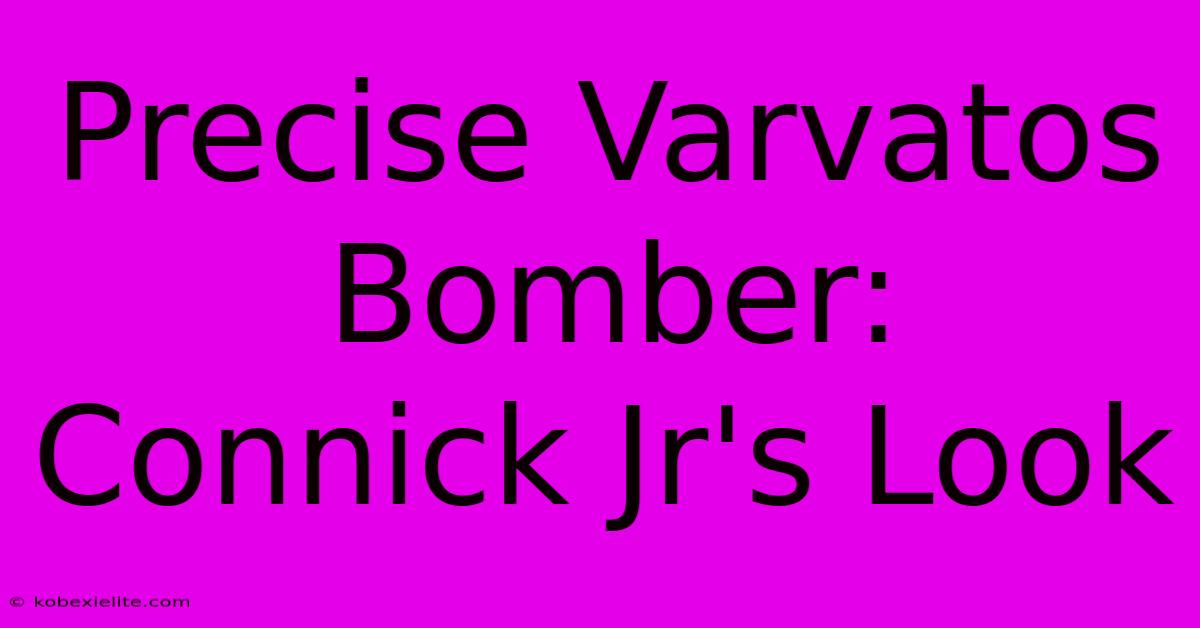 Precise Varvatos Bomber: Connick Jr's Look