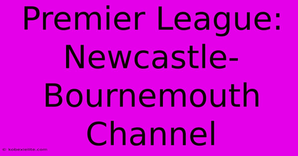 Premier League: Newcastle-Bournemouth Channel