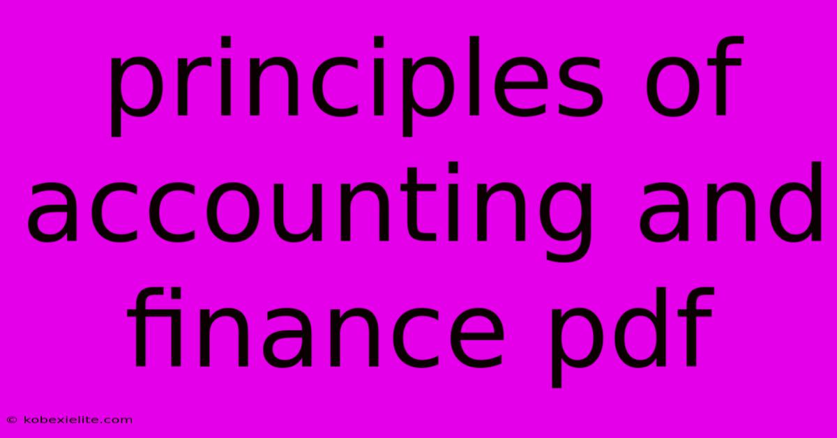 Principles Of Accounting And Finance Pdf Principles Of Accounting And Finance Pdf