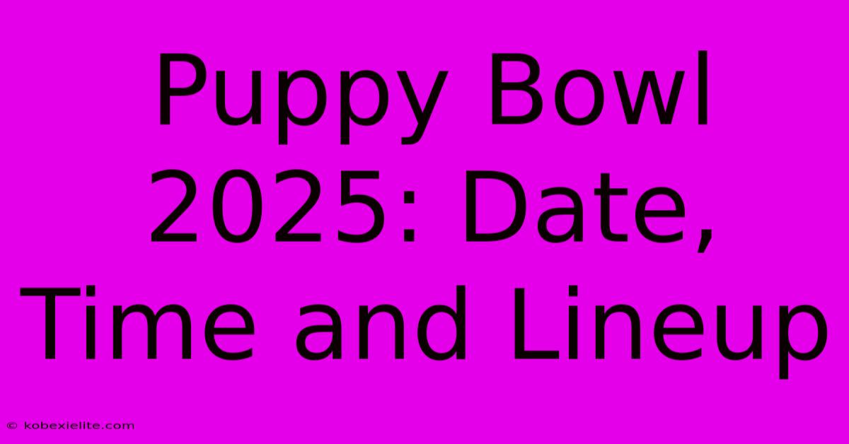 Puppy Bowl 2025: Date, Time And Lineup