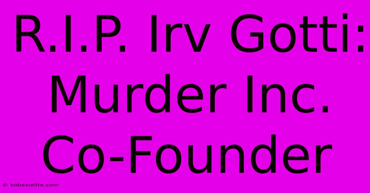 R.I.P. Irv Gotti: Murder Inc. Co-Founder