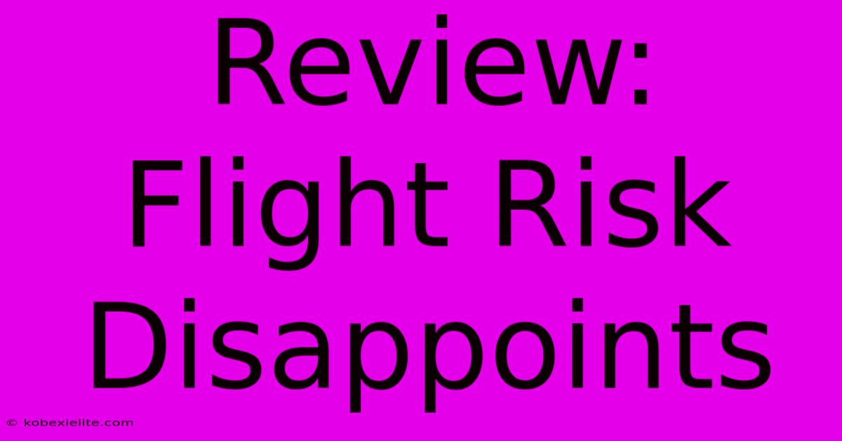 Review: Flight Risk Disappoints