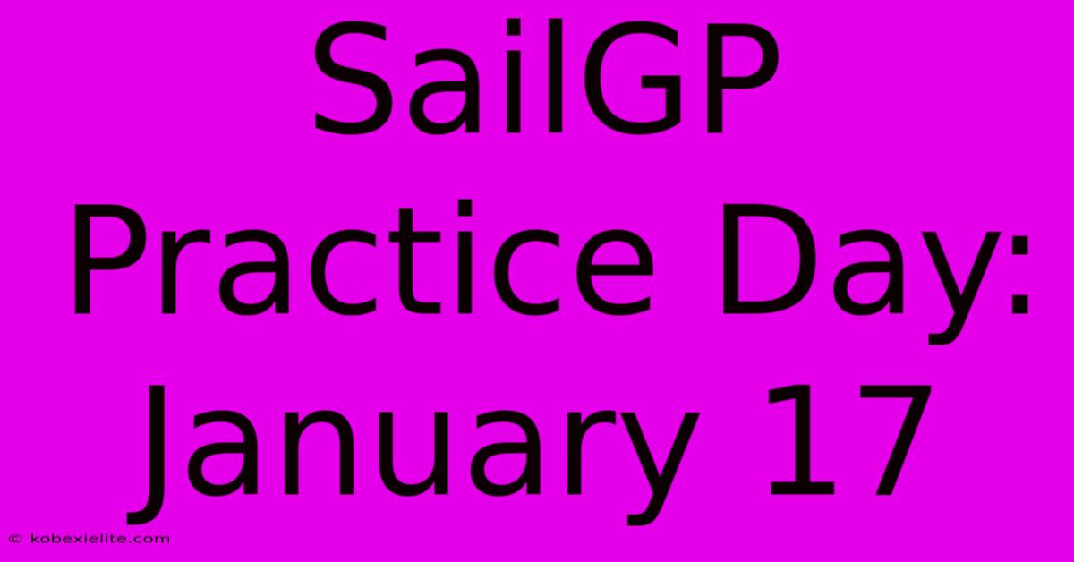 SailGP Practice Day: January 17