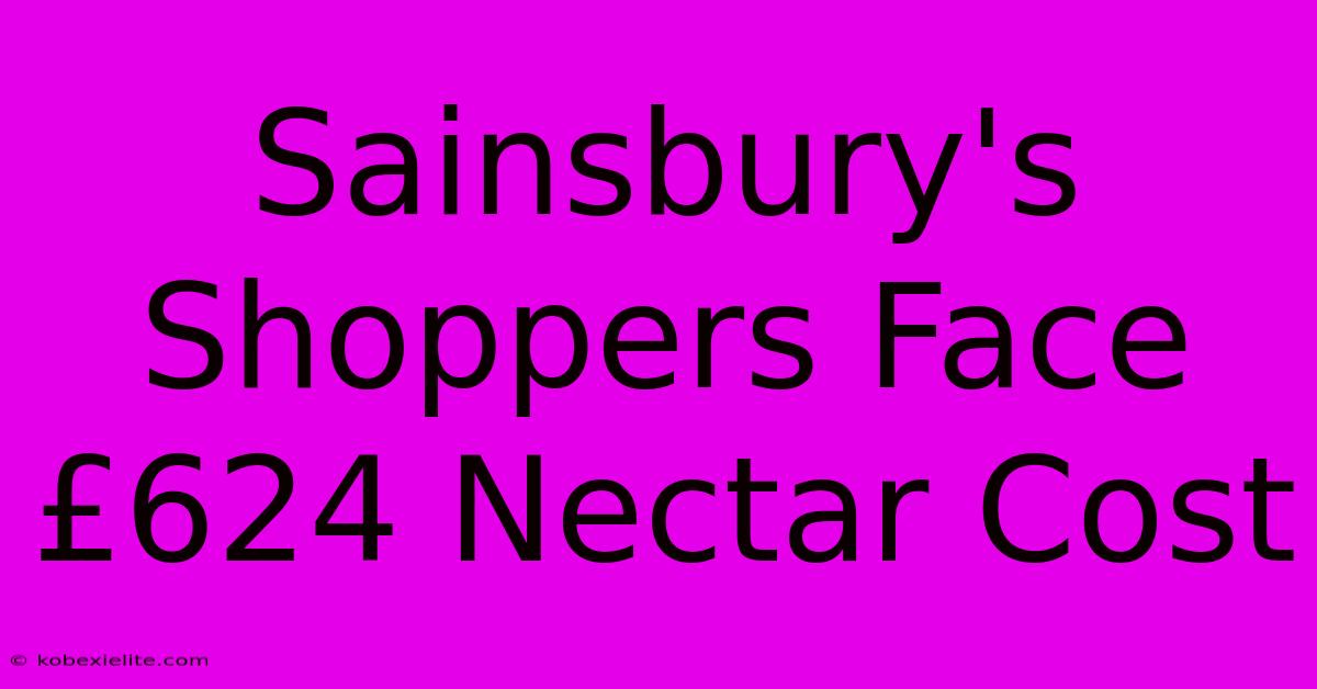 Sainsbury's Shoppers Face £624 Nectar Cost