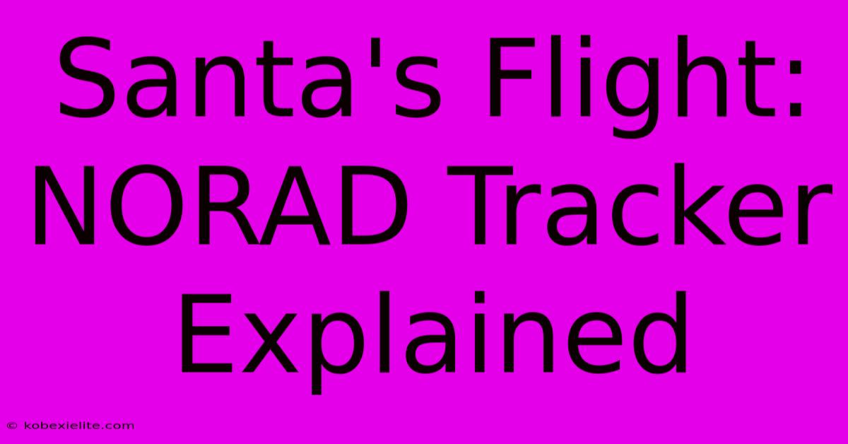 Santa's Flight: NORAD Tracker Explained