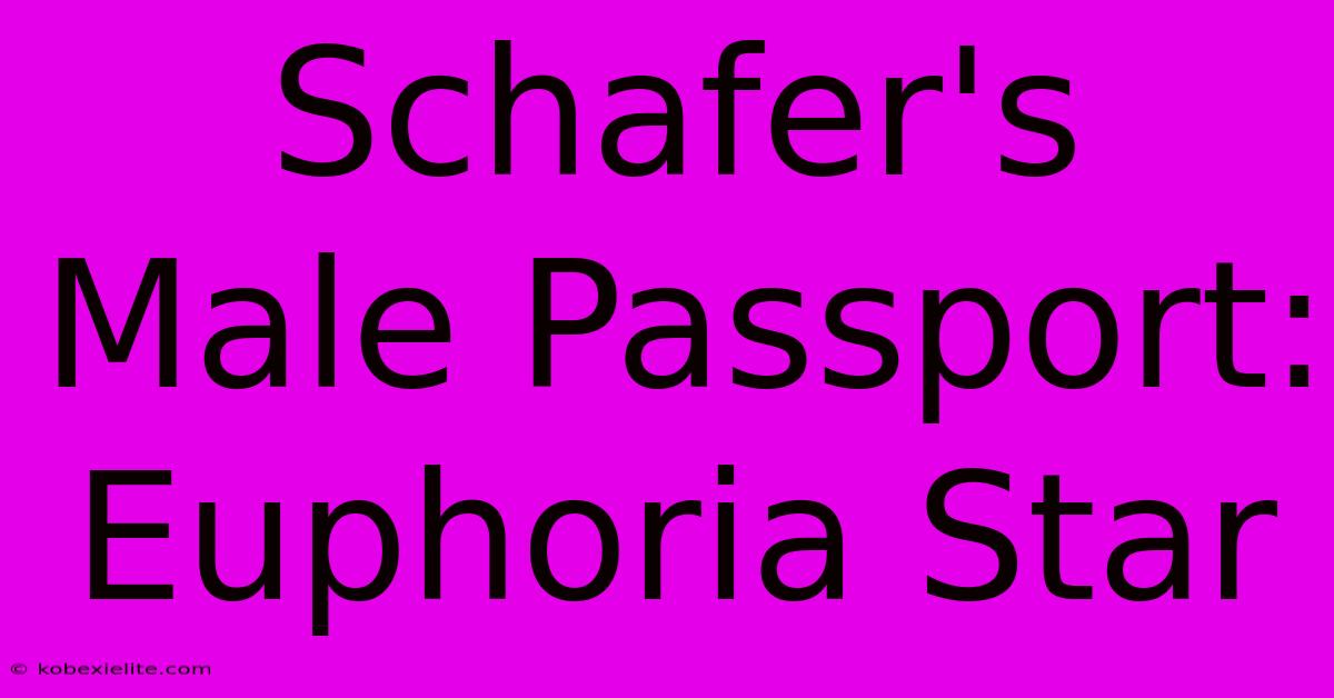 Schafer's Male Passport: Euphoria Star