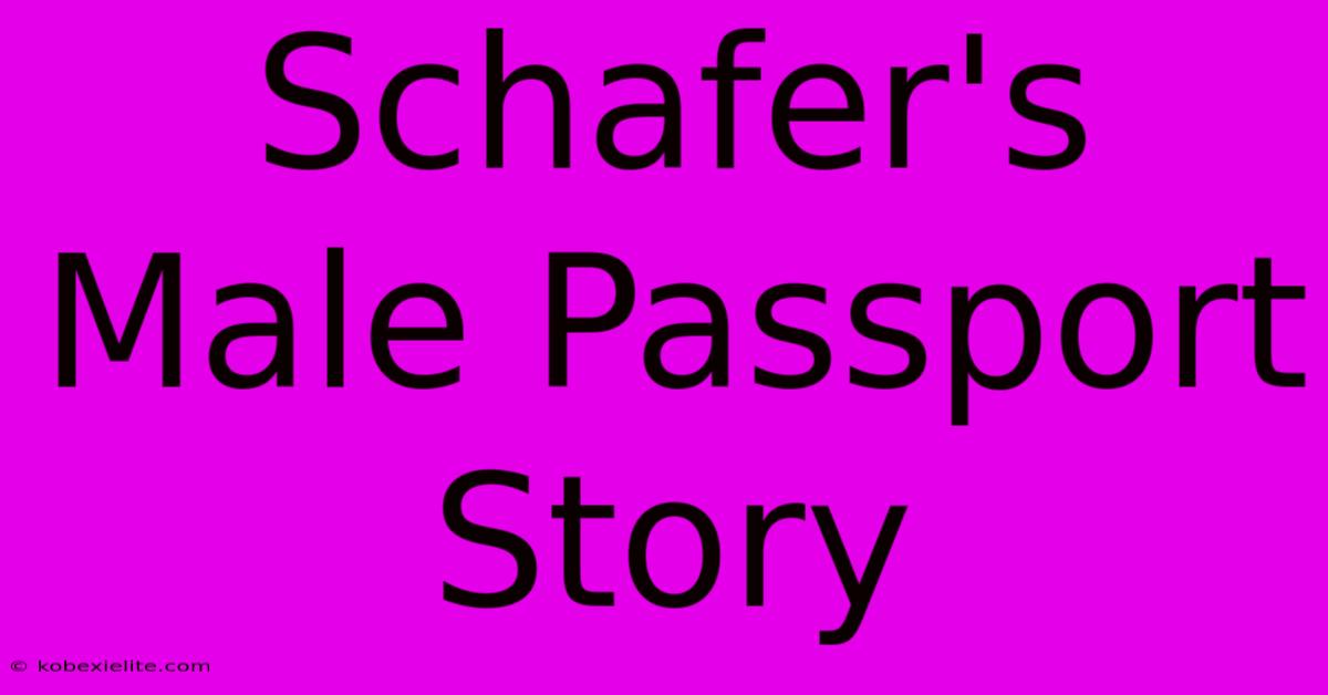 Schafer's Male Passport Story