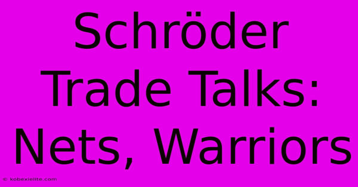 Schröder Trade Talks: Nets, Warriors Schröder Trade Talks: Nets, Warriors